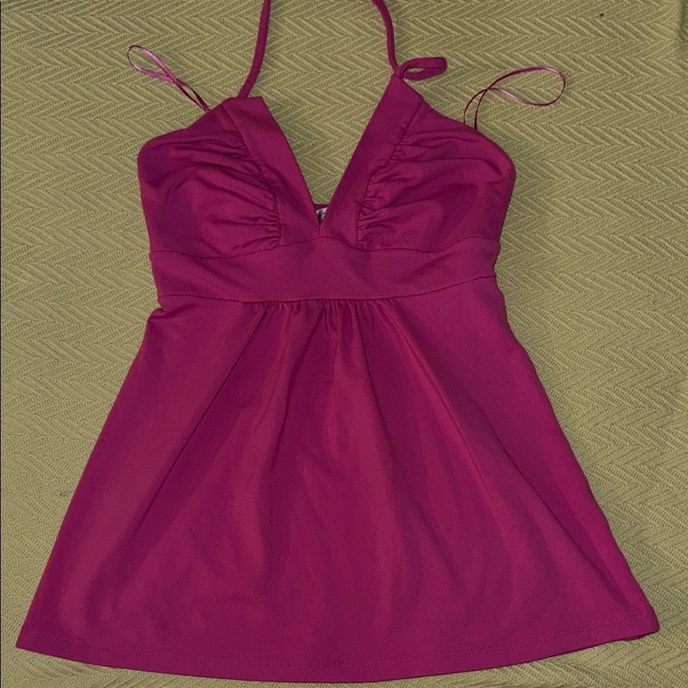 Susana Monaco Magenta Halter Top